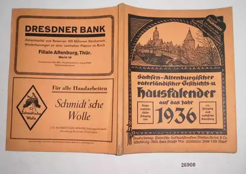 Saxe-Altenburgischer Paternische Historische- und Hausagendan 1936
