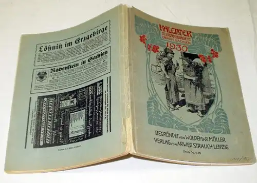 Calendrier des monts Métallifères et du reste de la Saxe 1930