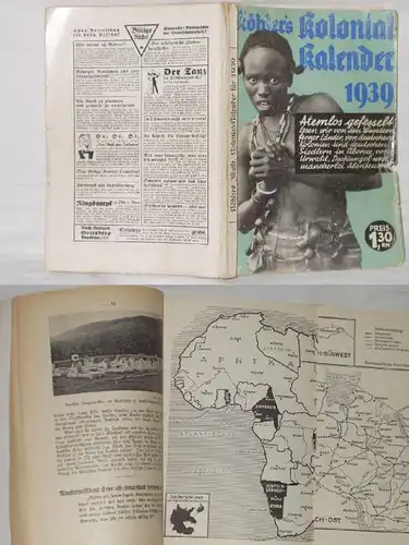 Le calendrier colonial allemand illustré de Köhler en 1939