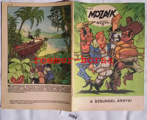 Mozaik Mosaik von Hannes Hegen seltene Export Ausgabe für Ungarn Nr 1974/3 (entspricht Heft 197)