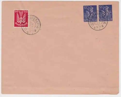 29871 DR Ganzsachen Umschlag PU64 Stempel Ludwigshafen 1922