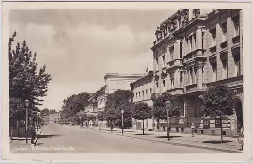 76785 Ak Guben Niederlausitz Wilhelm Pieck Strasse 1953