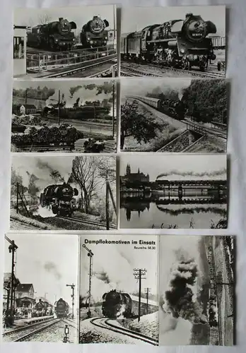 Cartes à vue avec 6 cartes de locomotives à vapeur en service BR 58.30 (85649)