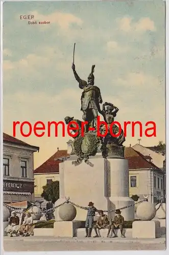 81863 Ak Eger Erlau in Ungarn Dobó Szobor Kriegerdenkmal 1910