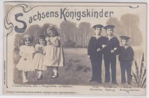 86622 Ak Sachsens Königskinder 1905