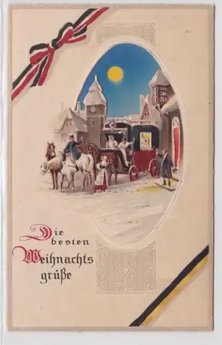 97040 geprägte Feldpost Ak Die besten Weihnachtsgrüße 1915