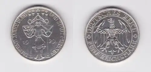 Argent Pièce 5 Mark 1000 ans Ville de Meisen 1929 E chasseur 339 (135548)