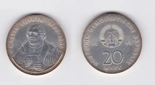 DDR Münden Mineral 20 Mark Martin Luther 1983 (119879)