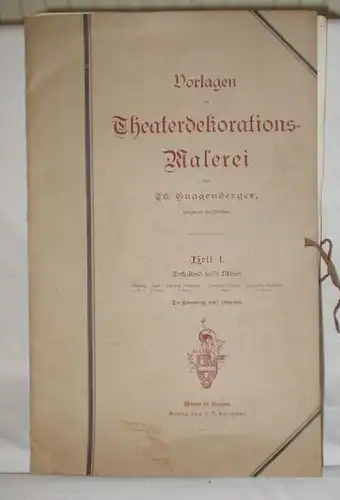 Vorlagen zur Theaterdekorations Malerei um 1920