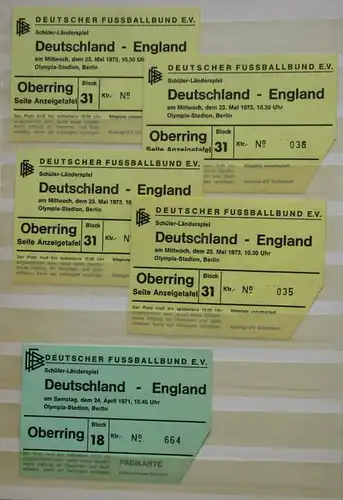 große Sammlung mit 396 Fussball Eintrittskarten 70iger und 80iger Jahre (118544)