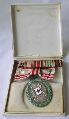 Österreich Rot Kreuz Medaille 1.Weltkrieg im Originaletui (100884)