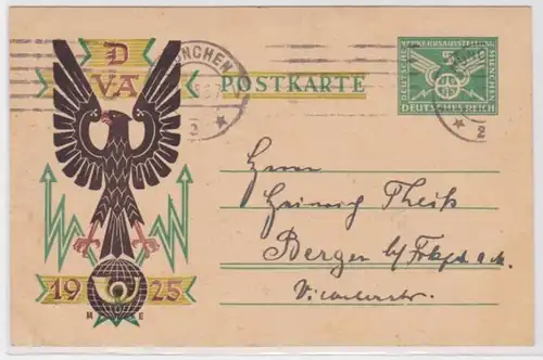 97667 DR Ganzsachen Postkarte P206/Ia Deutsche Verkehrsausstellung München 1925