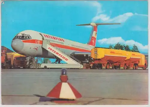 66781 Ak IF Interflug Turbinenluftstrahlverkehrsflugzeug IL 62 1973