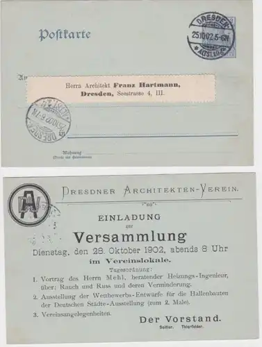 96489 Carte postale P57 Imprimer Conseil d'administration Dresdner Architekten-Verein 1902