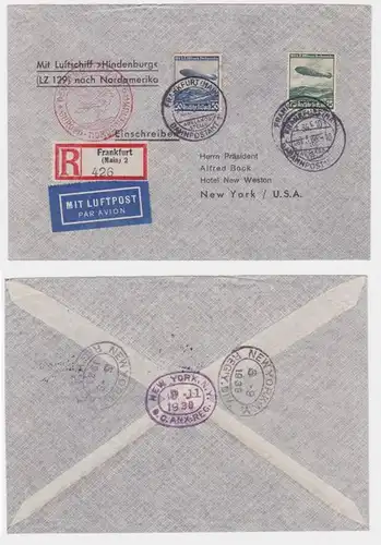 92892 ZEPPELINPOST Poste aérienne allemande Europe - Amérique du Nord 1936 LZ 129 Hindenburg