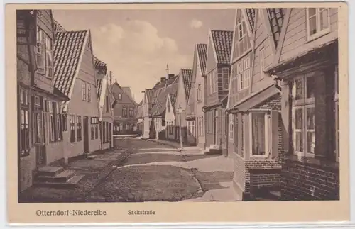 56951 Ak Otterndorf-Niederelbe - Blick in die Sackstraße um 1915