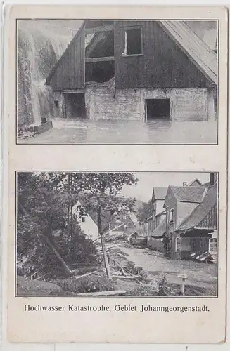 68483 Multi-image Ak inondations catastrophe région Johanngeorgenstadt 1931