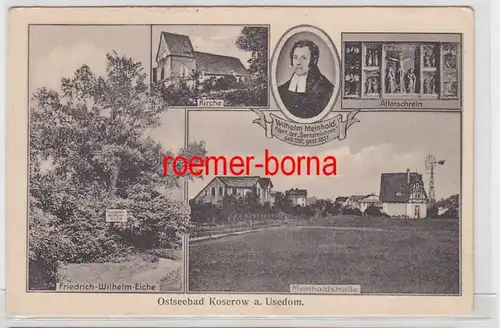 42175 Mehrbild Ak Ostseebad Koserow auf Usedom Meinholdstraße  usw. um 1920