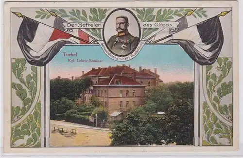 87272 Patriotika Ak Tuchel Tuchola königliches Lehrerseminar 1915