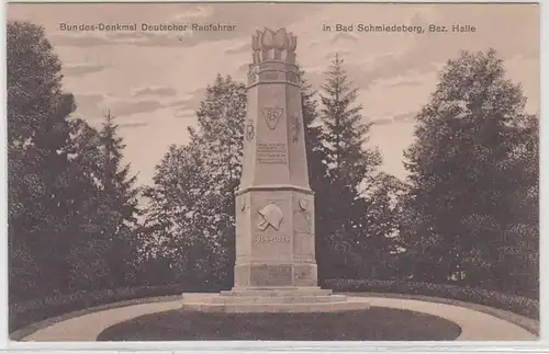 68624 Ak Monument fédéral Cycliste allemand à Bad Führberg 1912