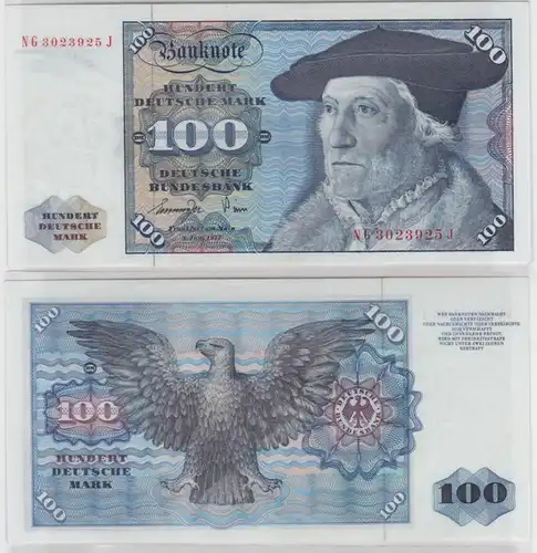 T146034 Banknote 100 DM Deutsche Mark Ro 278a Schein 1.Juni 1977 KN NG 3023925 J
