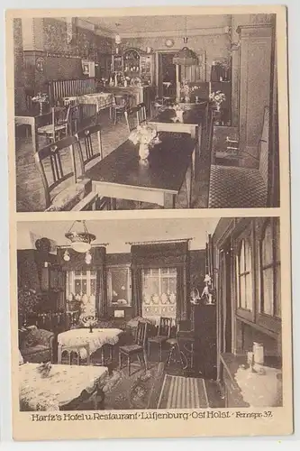 66672 Mehrbild Ak Lütjenburg Ost-Holstein Hartz's Hotel und Restaurant um 1920