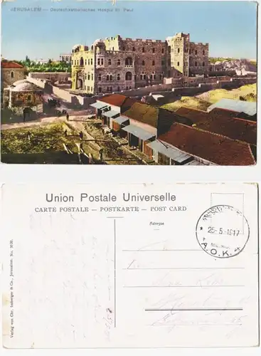 66543 Ak mit Feldpoststempel Türkei Feldpost Militär Mission A.O.K.4. 1917