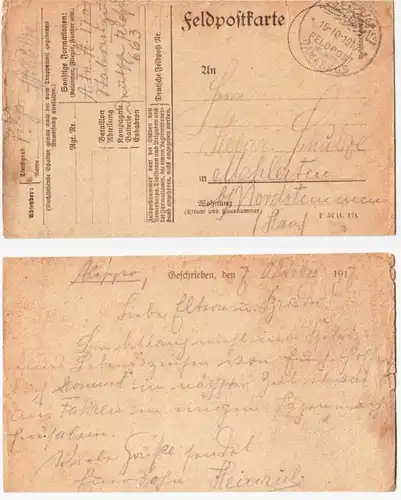 66534 Feldpostkarte Türkei Feldpost Militär Mission Damaskus 1917