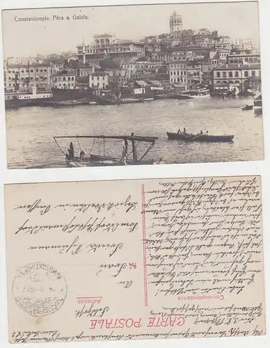 66321 Ak mit Feldpoststempel Türkei Feldpost Militär Mission Konstantinopel 1917