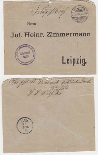 65490 Feldpostbrief Deutsch Südwestafrika mit Truppenstempel Feldintendantur