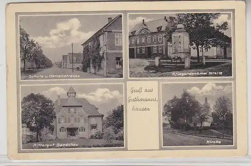 63550 Multi-image Ak Gruss de Guthmannshausen Rittergut, etc. vers 1930
