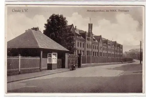 61089 Ak Greiz à l'école de sport automobile de Thuringe en Vogtland 1934