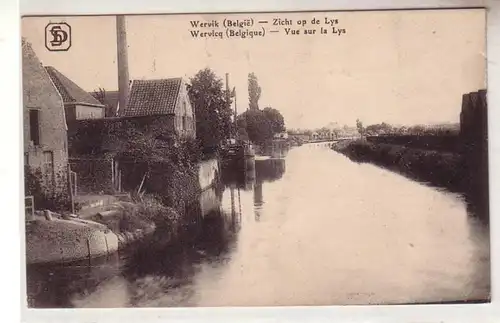 54404 Ak Wervik Belgien Zicht op de Lys 1915