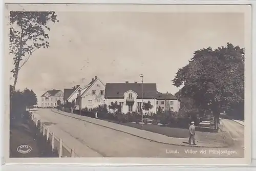 54374 Foto Ak Lund Schweden Villor vid Palsjövägen 1929