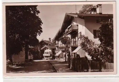 51142 Ak Tegernsee Rosenstraße avec magasin Jakon Atzl montres optique or etc 1939