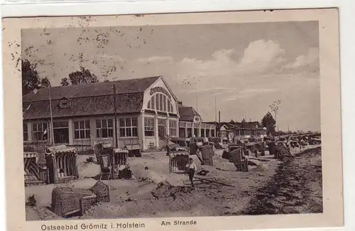 50593 Ak Ostseebad Grömnitz in Holstein am Strande 1924