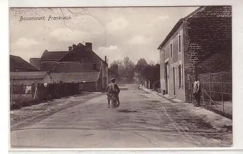 45678 Feldpost Ak Bazancourt France Motorrad 1915