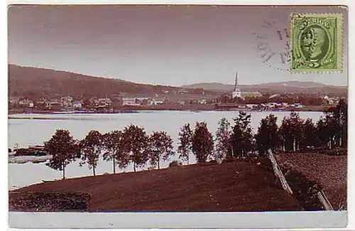 42062 Foto Ak Wegby Schweden Totalansicht 1910