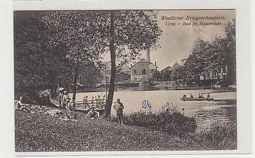 39404 Feldpost Ak Cirey Bad im Stauweiher 1916