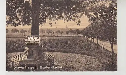 38546 Ak Stavenhagen Reuter Eiche 1918