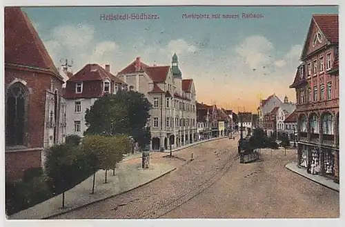 35271 Ak Hettstedt Südharz Marktplatz um 1910