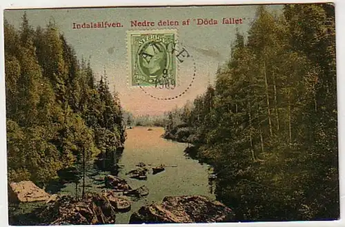 33255 Ak Indalsälfven Nedre delen af "Döda fallet" 1909