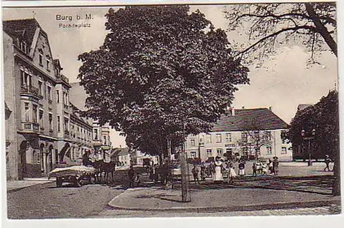 32814 Ak Château à Magdeburg Paradeplatz Hotel vers 1920