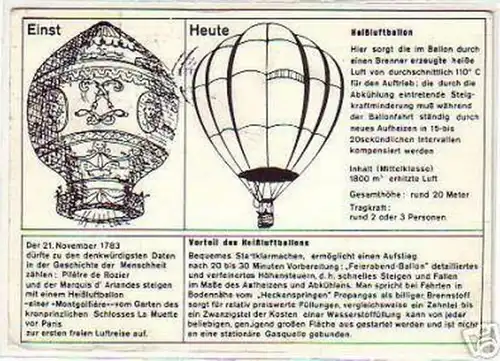 29826 Ak Ballon Club Berlin mit Sonderstempel 1981