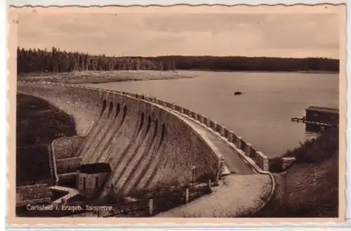 29501 Ak Carlsfeld im Erzgebirge Talsperre um 1930