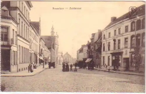 28424 Feldpost Ak Roeselare Zuidstraat Belgien 1916