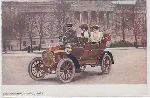 27812 Reklame Ak Neue Automobil-Gesellschaft Berlin um 1900