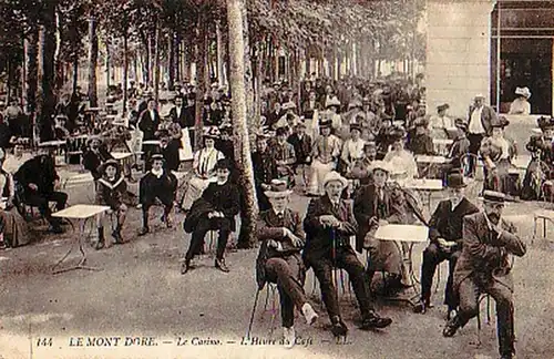 27087 Ak Le Mont Dore le Casino l'heure du Café 1925