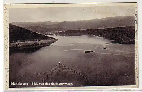 25039 Ak Edertalsperre Blick von den Schloßterrassen