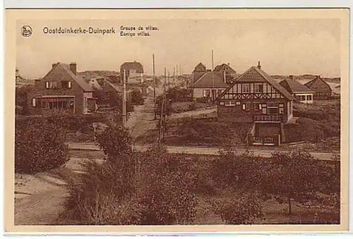 24702 Ak Oostduinkerke Duinpark Groupe de Villas um1915